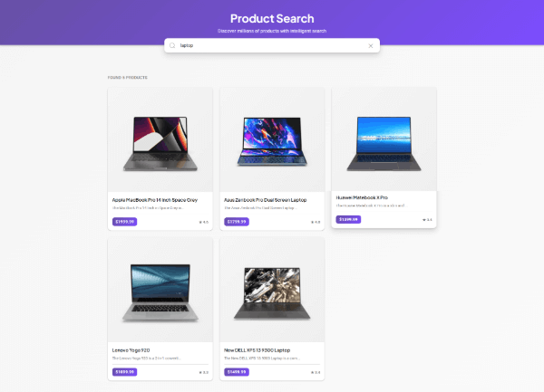 Simple Product Search Filter